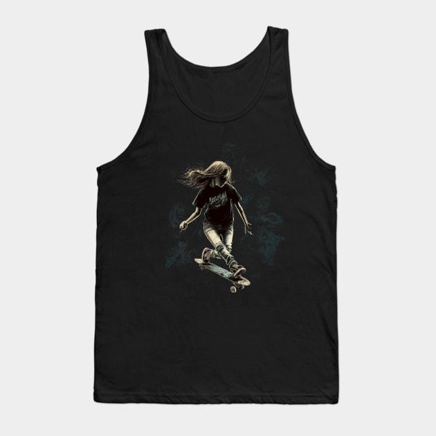 skater girl Tank Top by JayD World